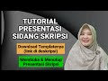 Tutorial presentasi sidang skripsi  download template link ada di deskripsi