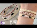 Zarif Dolama Bileklik yapımı/Elegant  Wristband making.How to make bracelet.Beads The Month Tutorial