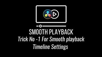 Smooth Timeline Effects Playback with timeline Settings - DaVinci Resolve Tutorial || Editor Skills