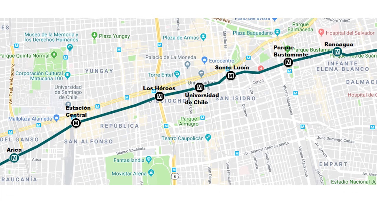 Propuesta Actualizada Linea 11 Metro De Santiago Youtube