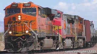 Lots of bnsf & union pacific freight trains on a hot day in the
southern california desert! summer 2018. locomotive leader links: 0:00
train #1 6338 1:2...