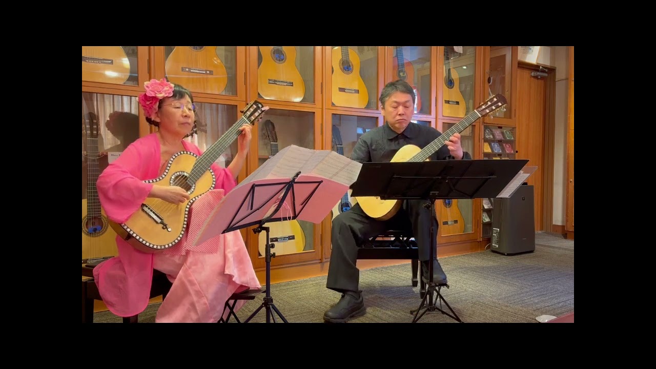 Mazurka F. Sor Romantic Guitar Michiko Shiino&Junich Mori 二人の友