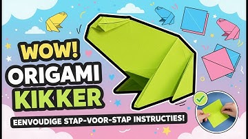 Eenvoudige Kikker Vouwen Makkelijk | Stapsgewijze tutorial voor beginners een papieren kikker vouwen