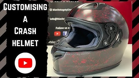 How to customise a crash helmet - hydro dipping in forged carbon - custom paintwork and design