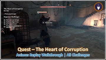 AC MIRAGE VALLEY OF MEMORY DLC | THE HEART OF CORRUPTION - SEQUENCE REPLAY [ALL CHALLENGES]