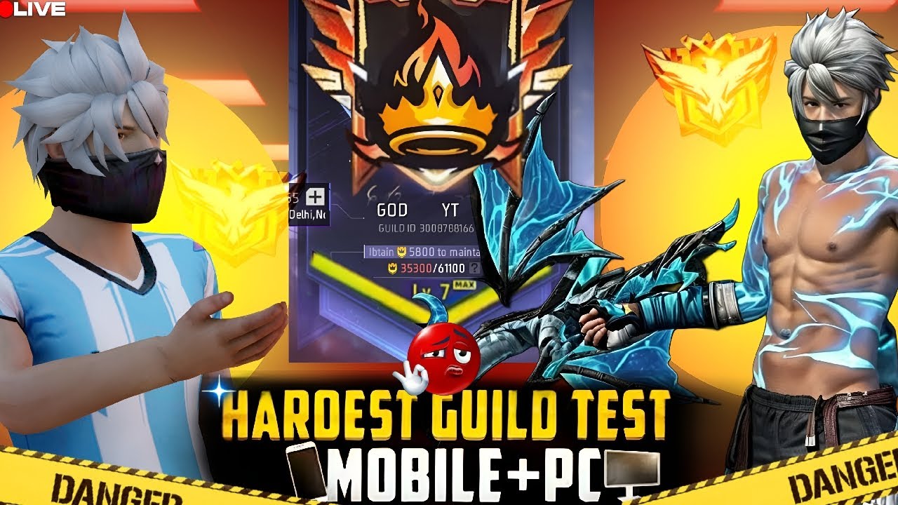 FREE FIRE LIVE GUILD TESTING | GUILD TEST LIVE | FF LIVE GUILD TEST #freefirelive#totalgaming#ff