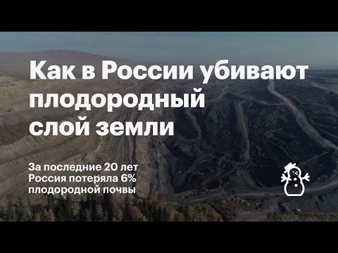 Как чиновники и промышленность в России убивают плодородный слой