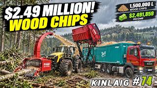 Made $2.49 MILLION Clearing a Forest in the Rain! | FS25 with DLSS 5 | Kinlaig Farm | Timelapse #74