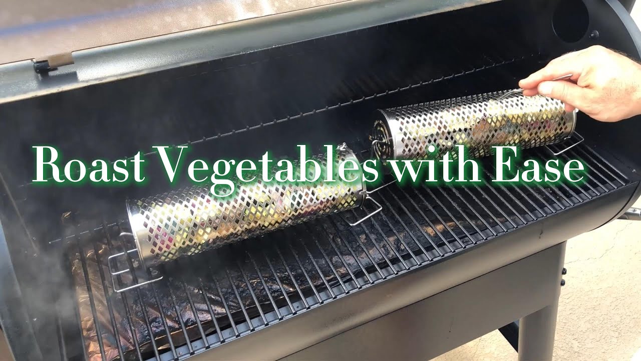 Grill Basket - 2 Pcs Stainless Steel for BBQ & Outdoor Grilling