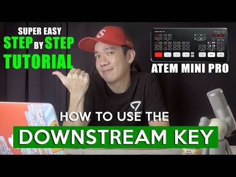 How to use the Downstream Key on the ATEM Mini Pro - Create Lower Thirds and Logos EASY!