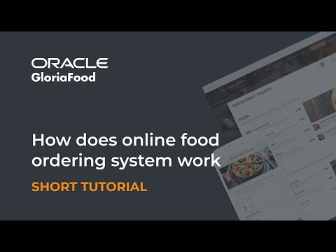 How does online food ordering system work | Oracle GloriaFood