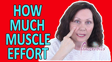 Facial Exercise - Muscle Effort Explained