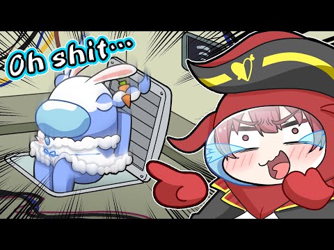 Pekora screwed up in Among Us【Komainu/Clip/Hololive】