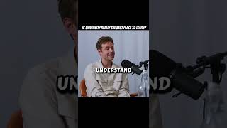 WHY SMART people learn faster outside university.#shorts