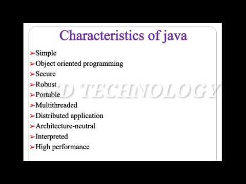 CS8392 Characteristics Of Java
