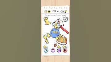 Level 102 | Please help me find my socks. | Brain Test: Tricky Puzzles |