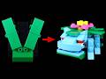 レゴ ポケモンもじバケる「フシギバナ」作ってみた【Pokémon】LEGO Alphabet Transformers - Letters Transform Into Venusaur