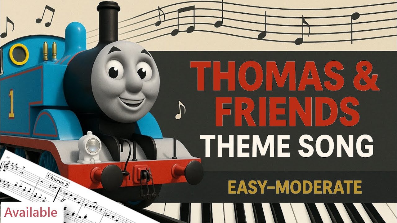 Thomas & Friends Theme Song | Easy to Moderate Piano Tutorial - YouTube
