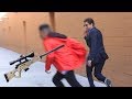 Sniper prank  take the shot prank