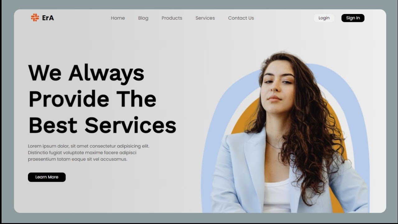 How to create Website using HTML and CSS | Build Website with HTML and ...