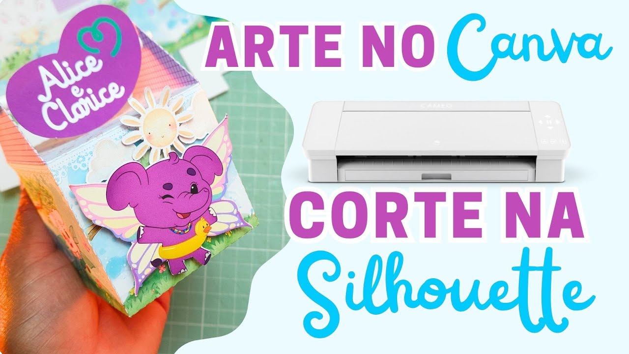 Como Fazer Caixa Canudo no Canva e Corte na Silhouette