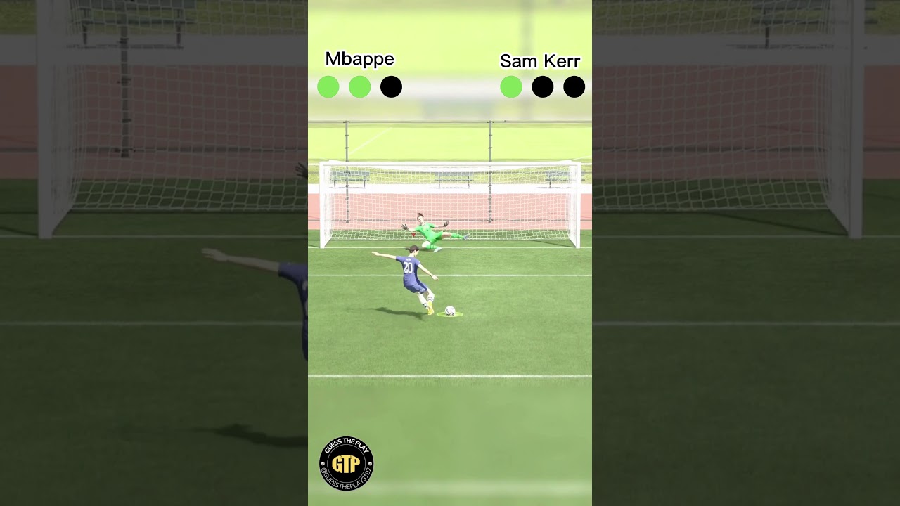 Mbappe VS Sam Kerr Penalty Shootout 