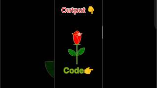 Draw Rose 🌷 in Python | Python Turtle Graphics | #coding #python #shorts #turtlegraphics #pydroid3