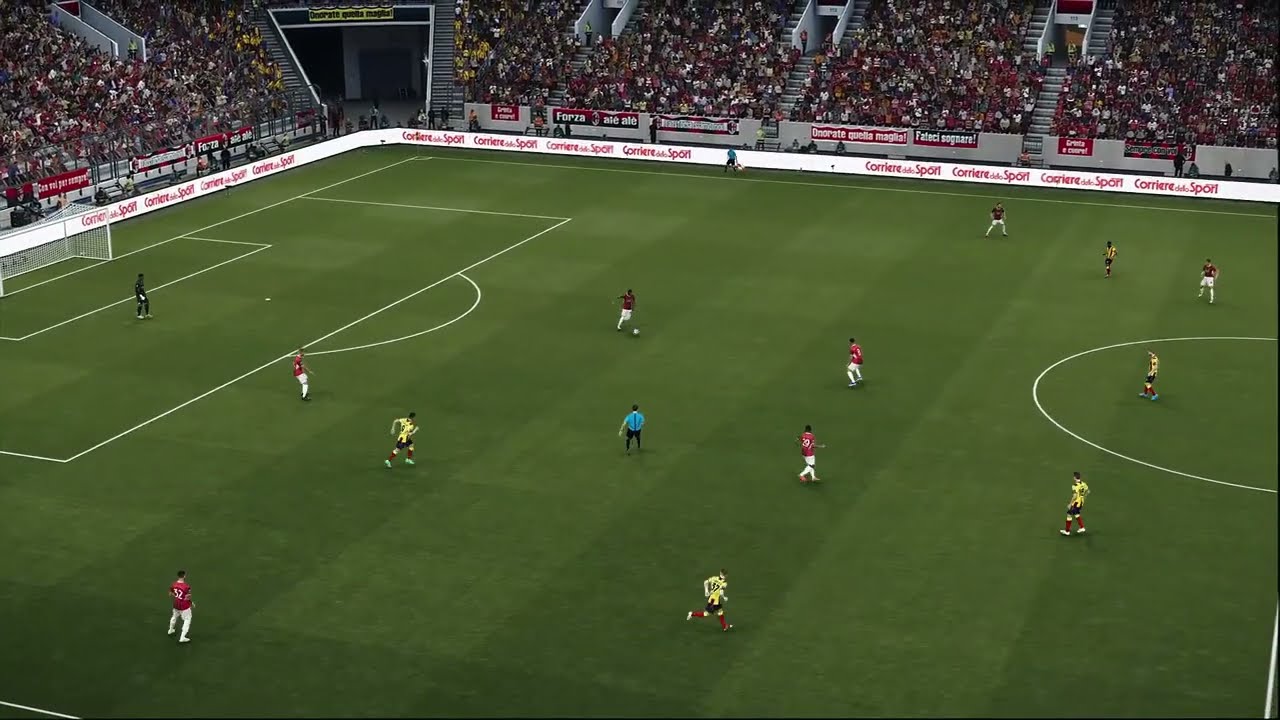 efootball pes21 gameplay  AC Milan vs Lecce | Italy Serie A 2025 |