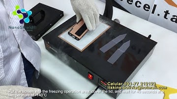 Demo for new frozen  separator  NS007A separate of the Samsung s6edge screens