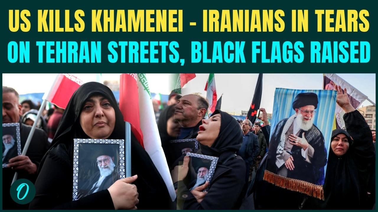 US KILLS Khamenei| Iranians CRY On Tehran Streets, Black Flags Raised | IRGC To Sink US Warship NOW?
