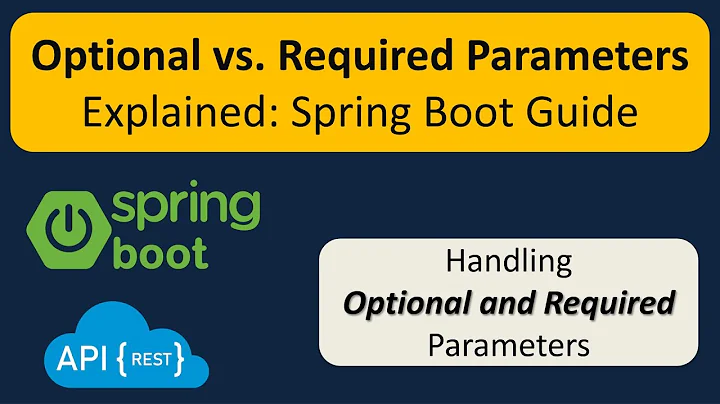 Making Parameters Optional or Required - RESTful Web Services with Spring framework | Spring Boot