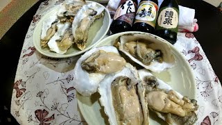 北海道厚岸産の牡蠣で晩酌☆トンカチは友達！