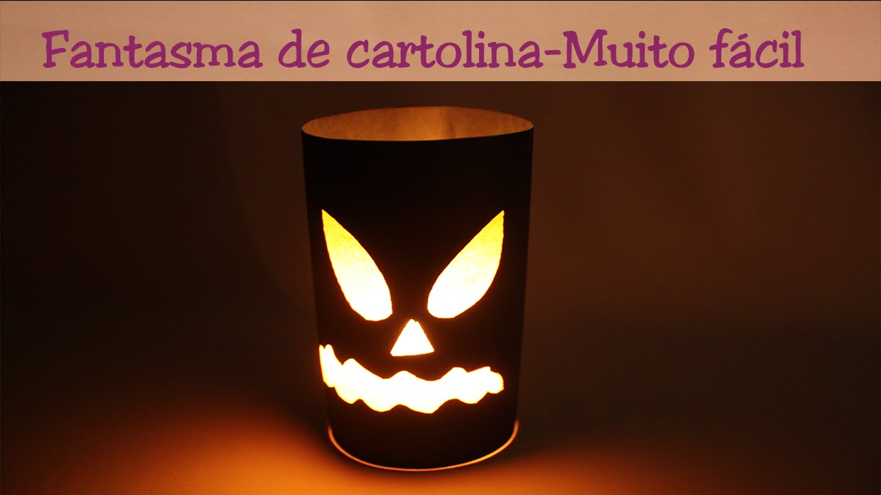 Fantasma cartolina preta #Halloween  - Muito fácil