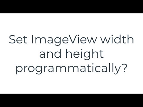 Set ImageView width