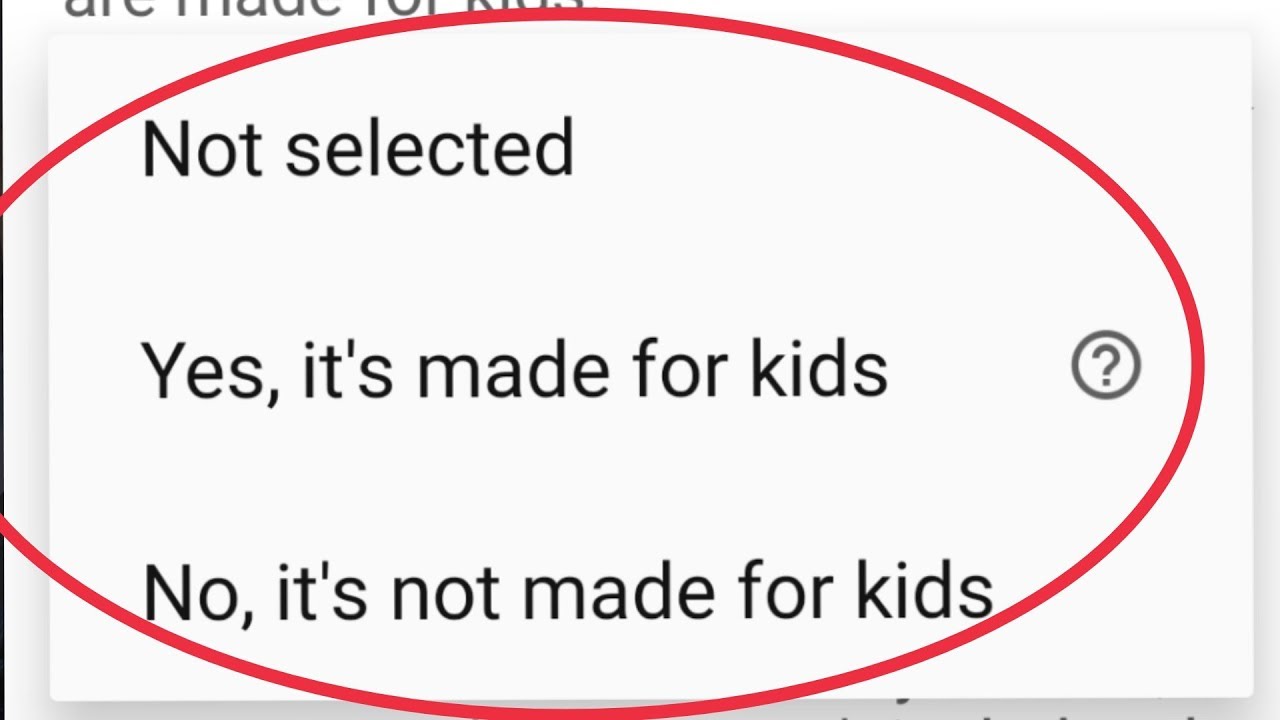 Select & Change YouTube Video (COPPA) Option || Choose Video Made For Kid or Not Yt Studio