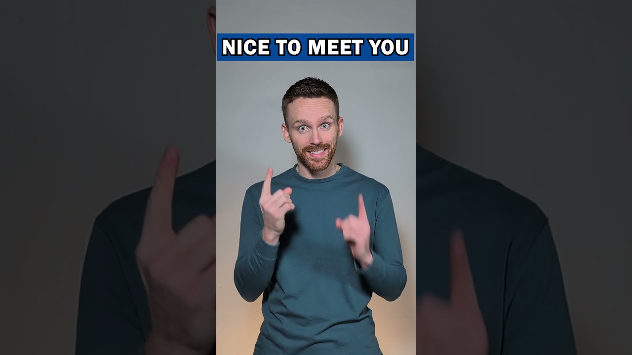 Greetings in British Sign Language (BSL) 👋