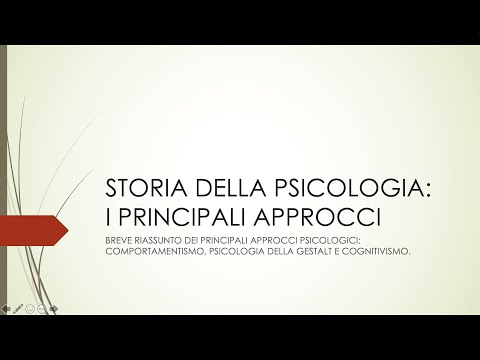 STORIA DELLA PSICOLOGIA