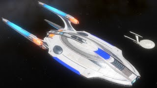 USS Jupiter v Enterprise Refit Size Comparison