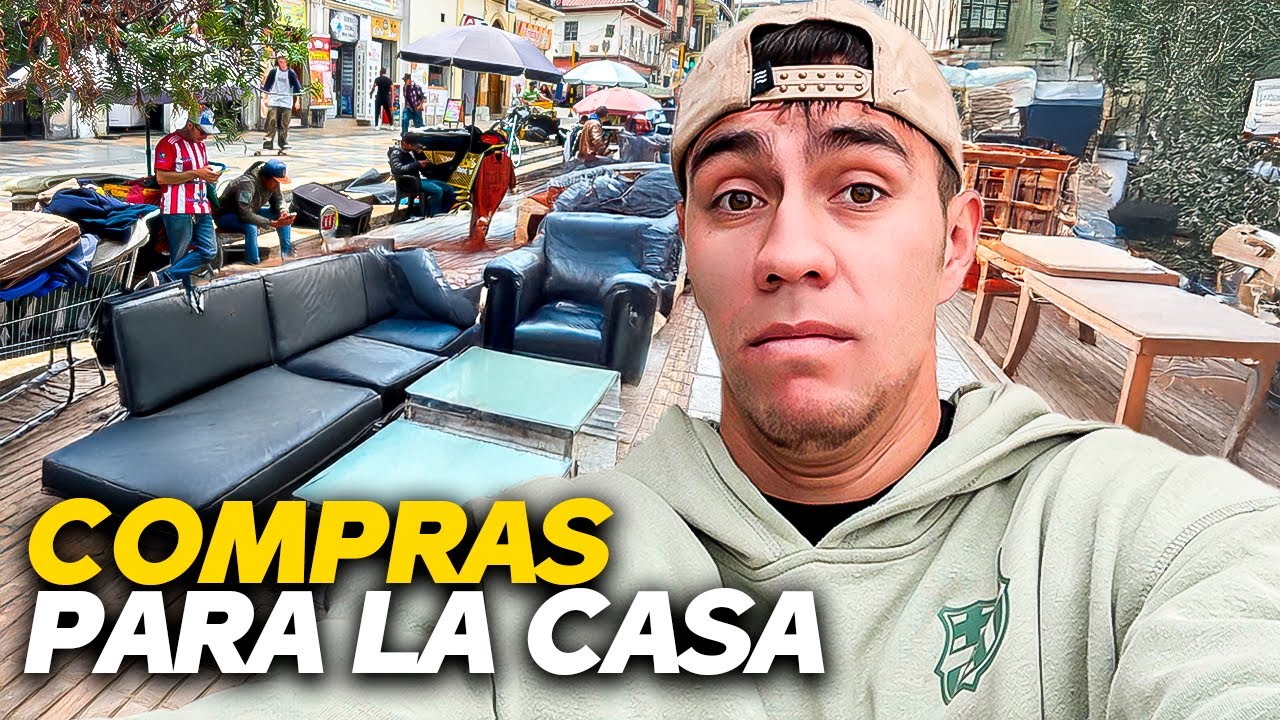 Comprando cosas para la nueva casa en el mercado de las pulgas 