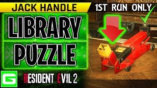 Resident Evil 2 Remake Library Puzzle - How to Find the Jack Handle