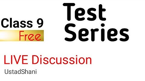Test series class 9 🔥 Discussion with students - exam 2026