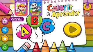 Colorir e aprender jogo para crianças em português screenshot 1