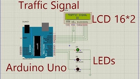 Traffic Light Using Arduino Proteus Simulation