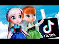 Elsa and anna get famous on tik tok  lunas toys