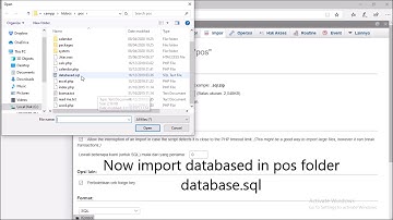 3  how to import databased mysql free open source code pos