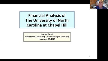 UNC Chapel Hill Budget Audit Presentation by Dr. Howard Bunsis Commissioned by UE150 & AAUP-NC