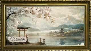White Japanese Cherry Blossoms in Bloom |  Frame TV Art | Cherry Blossom Screensaver | TV Art Video screenshot 3