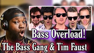 The Bass Gang - Hooked on a Feeling | Acapella Cover ft. Tim Foust | Reaction