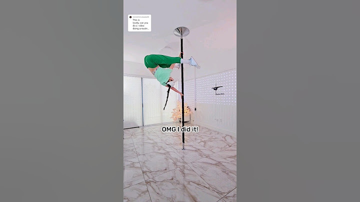 Doing Dynamic tricks on a spinning pole