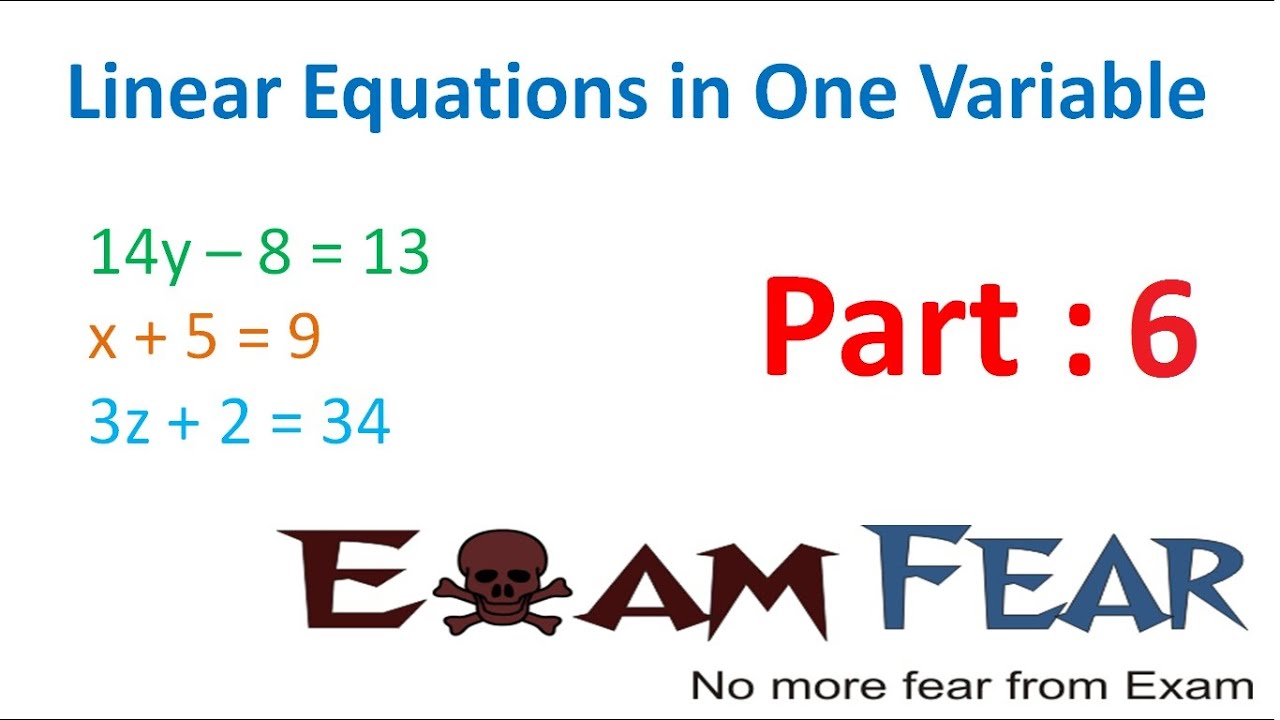 Maths Linear Equation In 1 Variable Part 6 Equation Reducible To Maths Linear Equation In 1 Variable Part 6 Equation Reducible To